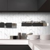 sunwings 10 PCS Peel and Stick Leaf Waterjet Backsplash Self