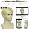 BECUS Mens Wigs Short Hair Blonde Wig Men for Men