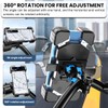 AUCELI Motorcycle Phone Mount, ABS Quick Release Bike Phone Holder