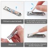 KeyUnity Titanium Foldable Nail Clipper with File, German 4116 Stainless