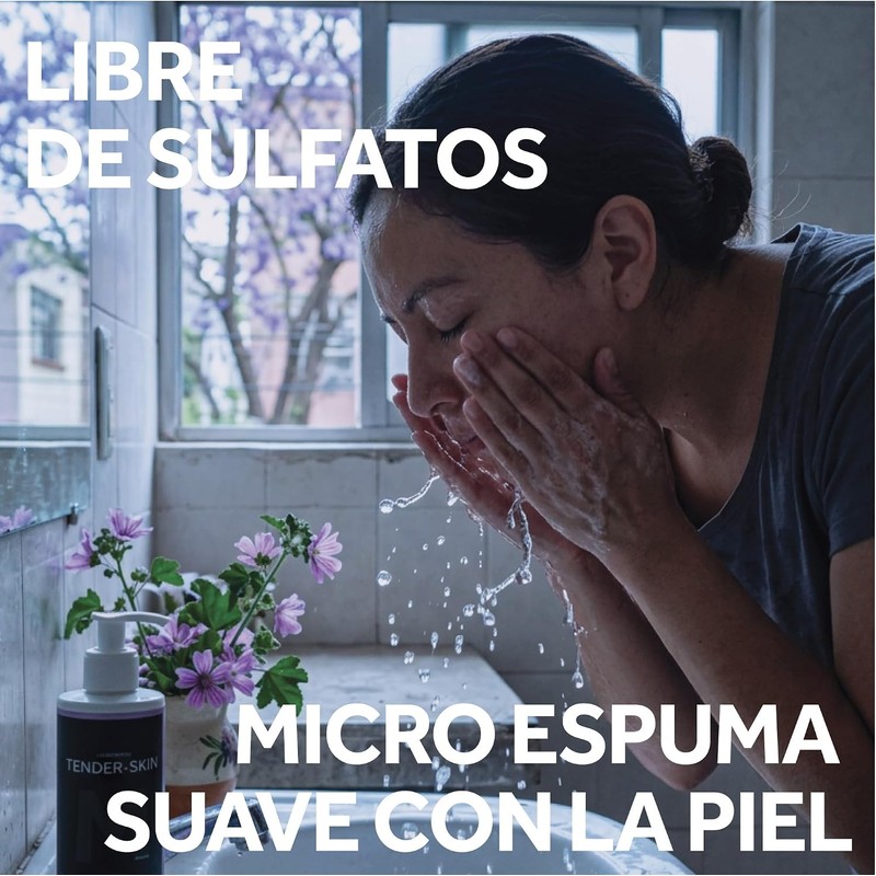 Tenderskin Gel Limpiador Facial Ultra-Suave Piel Normal A Seca, 250