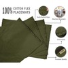 Vargottam Dark Olive Green Home Decor Cotton Flex Reversible Fabric