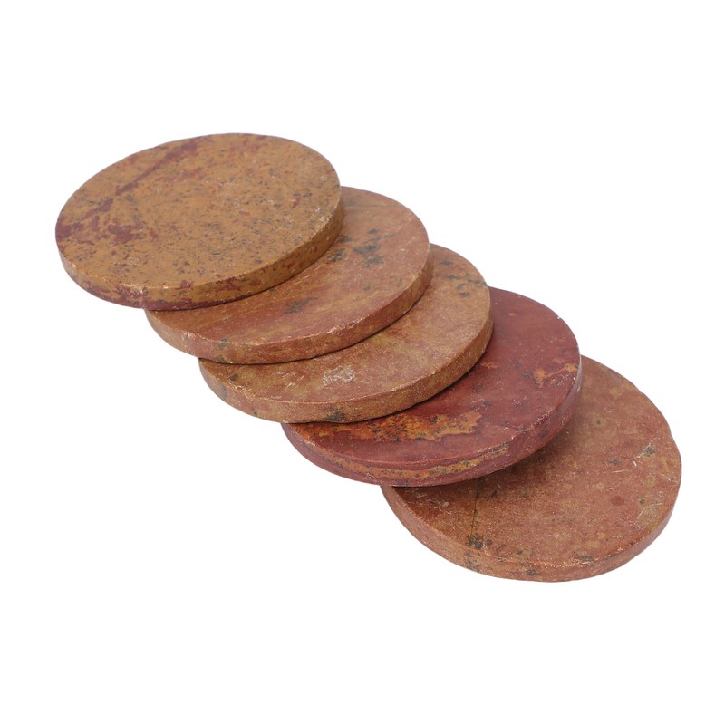 5Pcs 50mm Bian Stone Scraping Board Bian Stone Back Massage