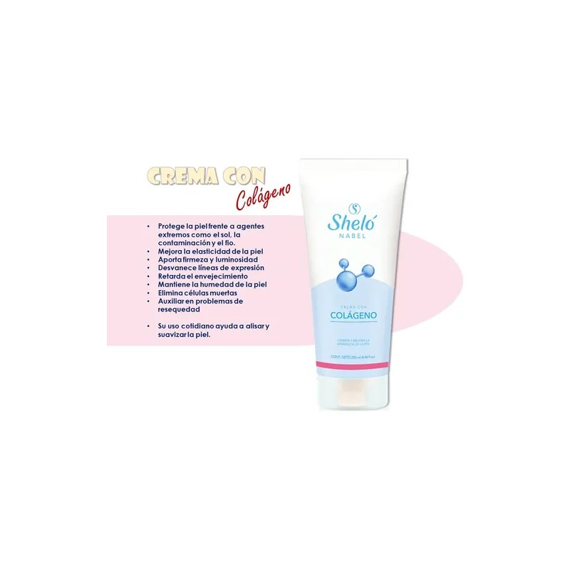 Crema Facial Con Colágeno 2 Pack Sheló Nabel +25 Años