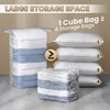 TAILI 6 Pack Vacuum Storage Bags, Cube Space Saver Bags