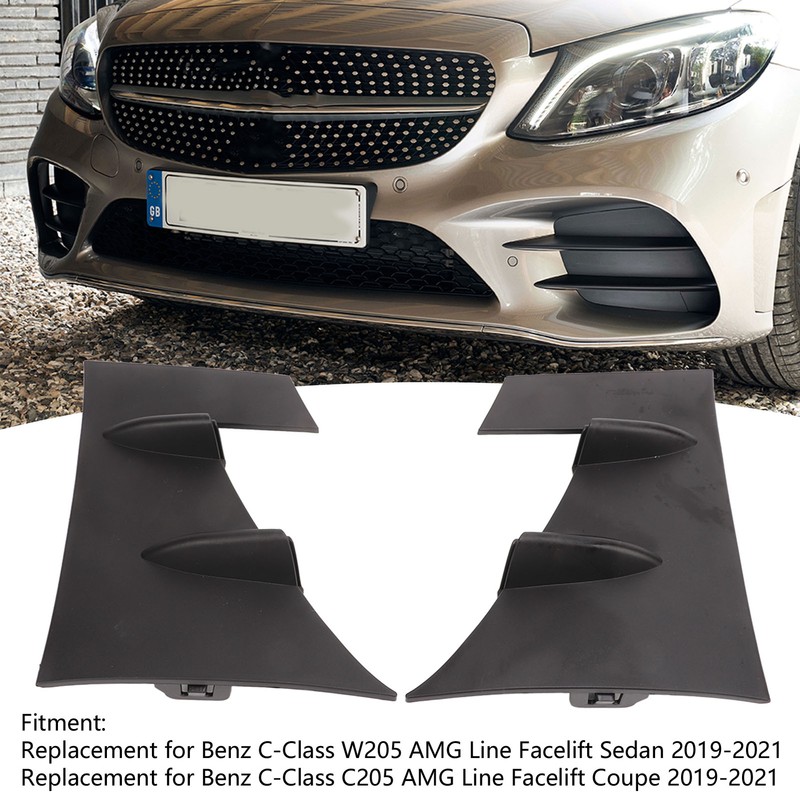 Front Fog Grille Side Trim Replacement for Benz C‑Class W205