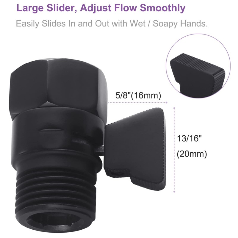 Shower Water Flow Restrictor, APLusee Brass Pressure Regulator Cut off