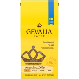 Gevalia Mild Roast Whole Bean Coffee (12 oz Bag)