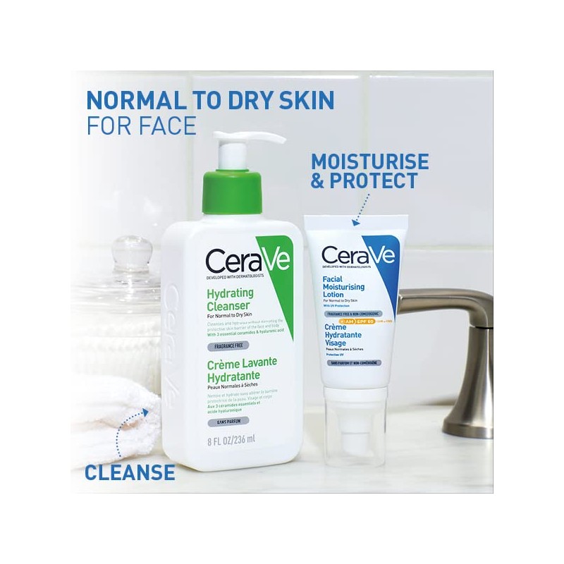 CeraVe AM Facial Moisturising Lotion SPF50 52ml/1.75floz