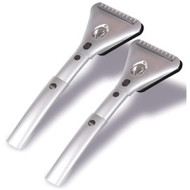 VaygWay Electric Heated Car Window Snow Ice Scraper with Light -Heated Car Auto Windshield Scraper- Extendable 15.8 Feet Long Cord 12V LED Light Heated Melting Ice Snow Scraper, Vehicle Scraper 2 Pk