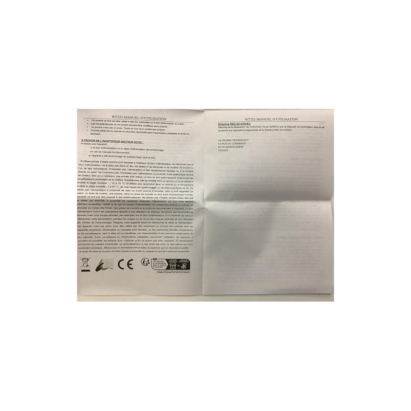 LA CROSSE TECHNOLOGY WT522 Radio-Controlled Alarm Clock with Projection -