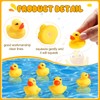 Teling 200 Pcs Mini Rubber Ducks in Bulk Yellow Tiny