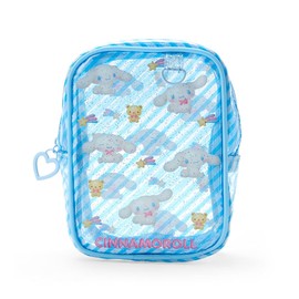 Sanrio 297828 Clear Pouch, Plump 3D Cinnamoroll, Cinnamoroll, 5.9 x 3.9 x 2.4 inches (15 x 10 x 6 cm), Character