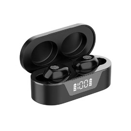 MetaTronics Wireless Premium Bluetooth Earbuds | 24H Playtime, Built-in Mic, Ideal for Calls | Music & Active Lifestyles (Black)
