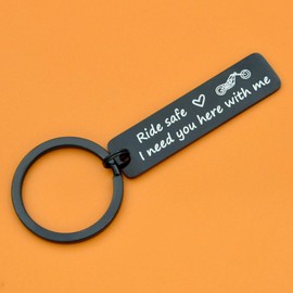 Cycling Lover's Keychain Vitality Bicycle Key Chain Upscale Lucky Key Ring Active Bike Key Chain Bicycle Race Souvenir (Ride safe motocycle)