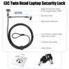 I3C Laptop Lock, Combination Security Lock Cable with Keys and