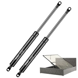 Veapgoo Universal 200MM 100N Gas Struts Shock absorbers for Heavy Duty Ottoman Bed Boot Bonnet Boat Bed Cover TV Door Floor Hatch Shed Window and Other Custom, (M6 Eyelet Heads 8mm) 2PCS