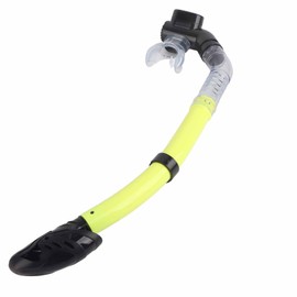 Durable Full Dry Swimming Diving Snorkel with Silicone Mouthpiece (yellow)