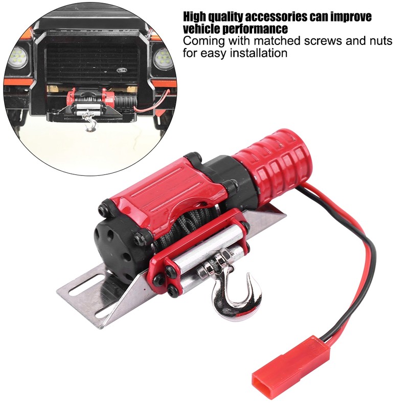 Model Vehicle Accessory Simulation Motor Winch for TRX-4 SCX10 1/10