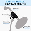 G-Promise Solid Metal Shower Arm Diverter for Hand Held Showerhead