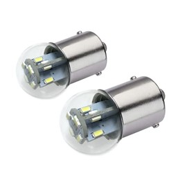 #89#67#1155 Premium LED Miniature Bulb Direct Replacement | Voltage: 12V/28V AC/DC | Bulb Base: BA15S | Replacement for #67, 69, 89, 9421777, 98, 1247 (2-Pack; Amber)