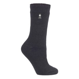 HEAT HOLDERS - Men's and Women's Thermal Socks for Winter, Extra Warm Socks with Inner Fleece, gray