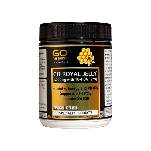 GO Healthy GO Royal Jelly 1,000mg Capsules 180