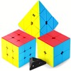 Speed Cube Set 3 Pack Magic Cube | Includes 2x2
