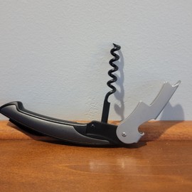 Bronco Wine Company Bar key Bronco Wine Company Stainless Steel Corkscrew Bottle Opener Black