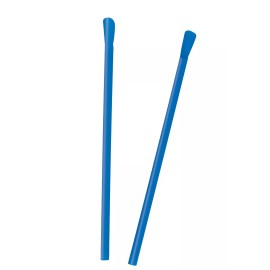 Unique Plastic Straw with Spoon Spoon Straw Multicolor 40ct