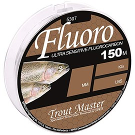 Trout Master Fluoro Mainline 150 m Fluorocarbon Cord, Diameter/Load Capacity: 0.16 mm/1.36 kg