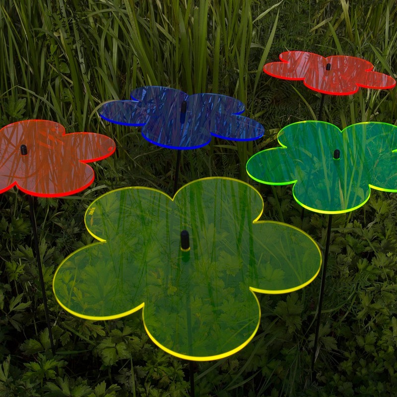 SUNPLAY Suncatcher Flowers in Colour Mix, Set of 5 x