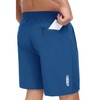 MoFiz Men's Athletic Short with Zipper Pocket Gym Exercise Training