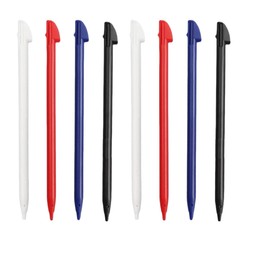 DS Stylus - Stylus for NDS, DS Lite, DSL, NDSL, 8 Pack Plastic Pens (2 Black, 2 White, 2 Pink, 2 Blue), Precise and Durable Touch Screen Game Accessories