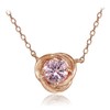 Plata de Ley Chapados en oro rosa imitación Gemstone 6
