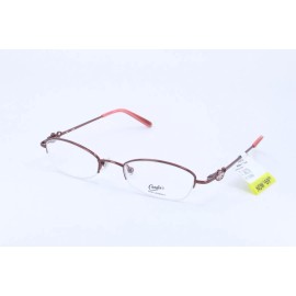 Candie's C LALITA Burgundy Rectangle Women Semi-Rimless 46-19-135 Eyeglass