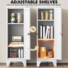 46" H Metal Locker Cabinet, Small Locker with Door and