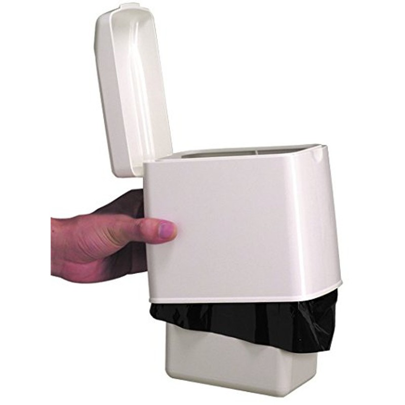 Toilet corner pot, 6.5 x 4.1 x 6.1 inches (16.5