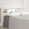 South Shore Fusion Bookcase Headboard Pure White, Contemporary