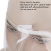 Protector de Ojos Desechable de Plástico, 50Pcs Viseras Faciales Desechables,