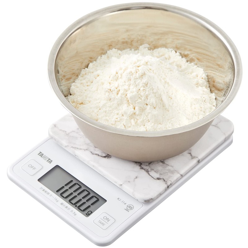 Tanita KJ-114 SWH Cooking Scale, Kitchen Scale, Cuisine, Digital, 1kg
