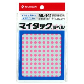Nichiban ML-14111 My Tac Color Label 0.2 inch (5 mm), Pink