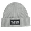MoonWorks® Women's Beanie with Patch, Knitted Hat with Saying "Die