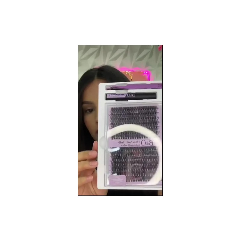 Kit De Extensiones De Pestañas Súpersuave Bq Lash 70d+90d