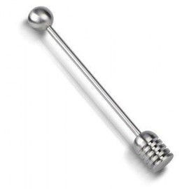 NE All Stainless Muddler Sweetie Honey Dipper Honey Knitting Spoon / NE올스텐 머들러 스윗티 허니디퍼 꿀뜨개스푼