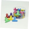 Operitacx 60 Pcs Paper Binder Clips Bill Binder Mini Binders