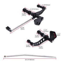 KEEPDSGN Forward Controls Foot Pegs For Harley Dyna 2006-2017 FXDB 2008-2013 FatBob FXDF