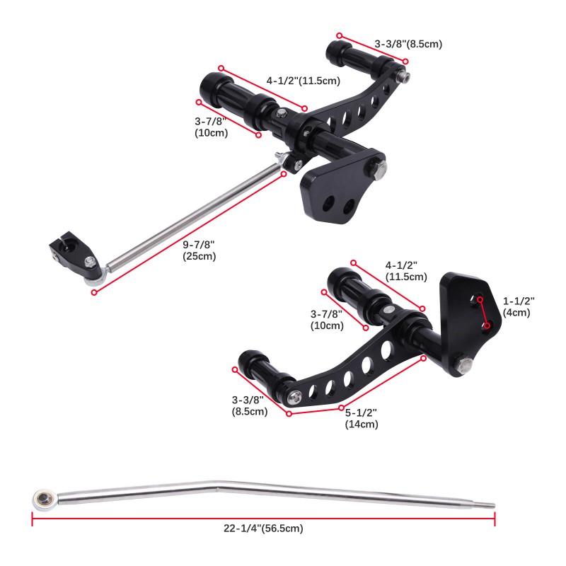 KEEPDSGN Forward Controls Foot Pegs For Harley Dyna 2006-2017 FXDB
