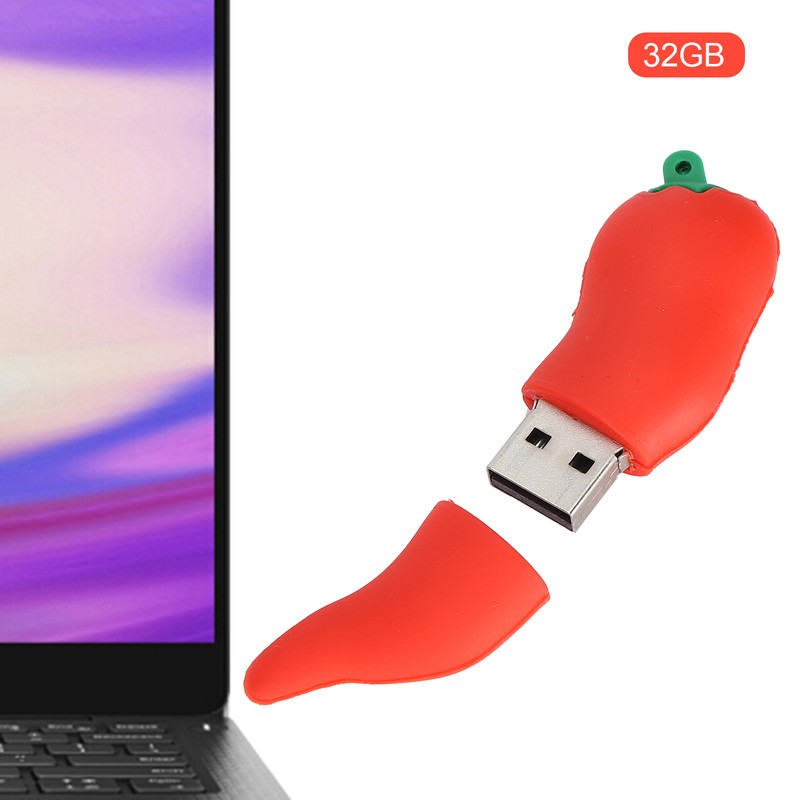 USB Flash Drive Red Pepper Shape Cute Memory Stick Pen