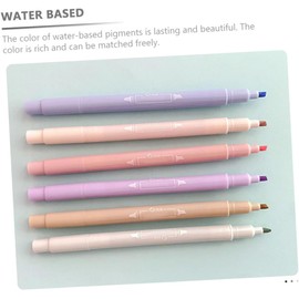 ULTECHNOVO Rotuladores Fluorescentes 12 Piezas Set Marcadores Resaltadores Tonos Pastel Suaves Tinta Base Agua Duradera Marcadores Multifunción para Estudio y Oficina
